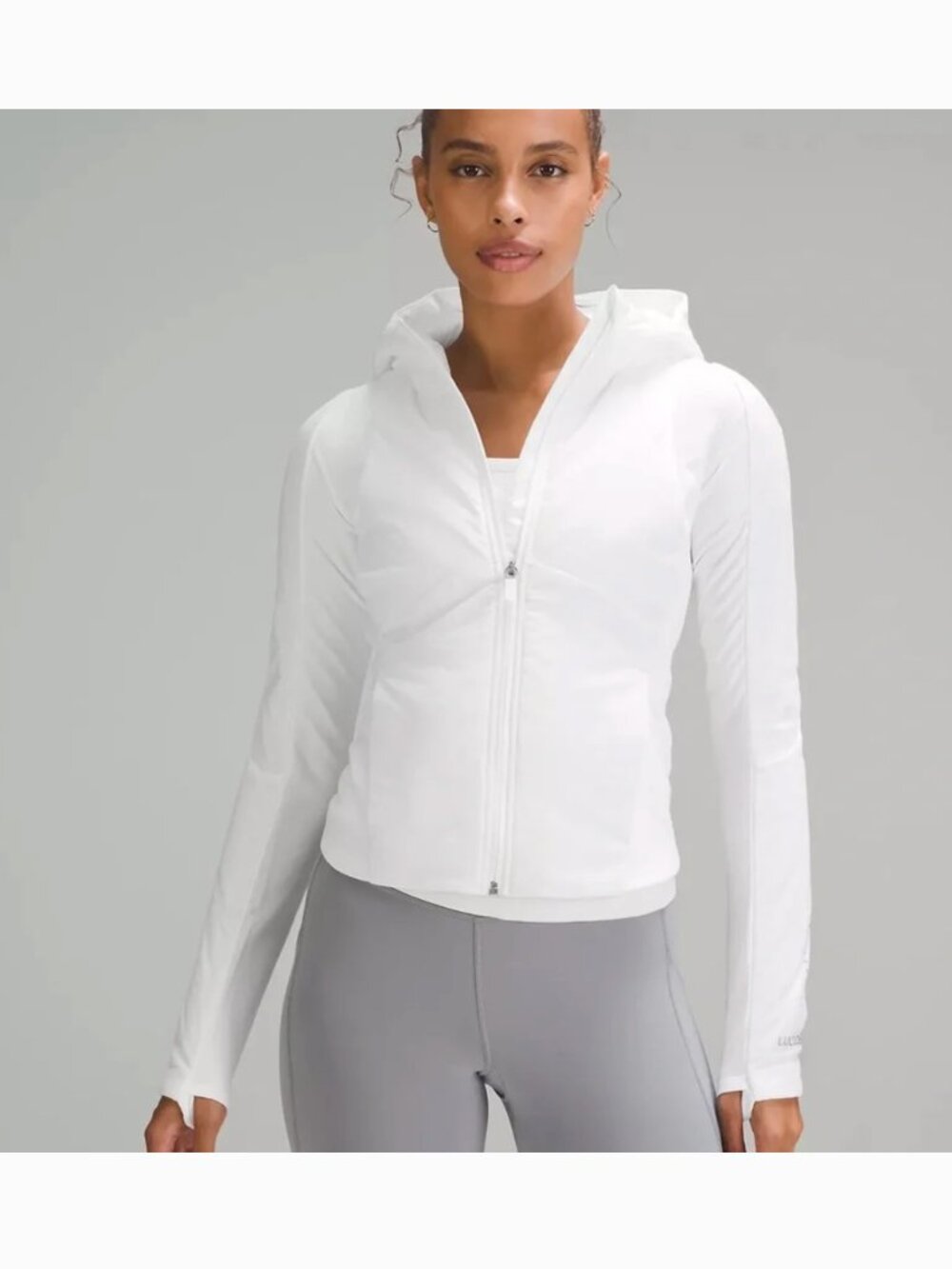 Lululemon Push Your Pace Jacket White - Size 6 (NWT)